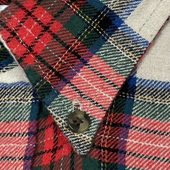 Saddlebred Men's Flannel Shirt - Multicolor Plaid - Size 2X (Big & Tall) - GUC - Picture 6 of 8